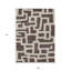 Tapis intérieur lavable abstrait 9 pi x 12 pi brun et beige