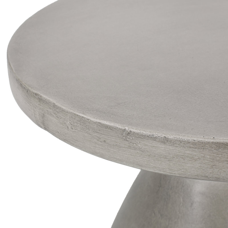 Table d'appoint d'extérieur en béton léger