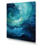 Turquoise bleu et blanc Serenity Swirl II - spirales abstraites, art mural-95908275-95908278