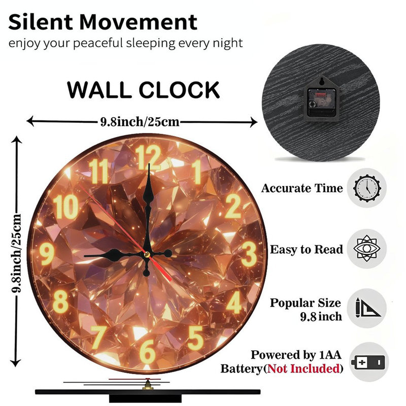 Horloge à diamants
