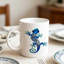One Blue Gecko Design Mug, Ideal for Holidays, Birthdays, And Summer Presents, a Birthday Gift, Reusable Cup, Patterned Mug.