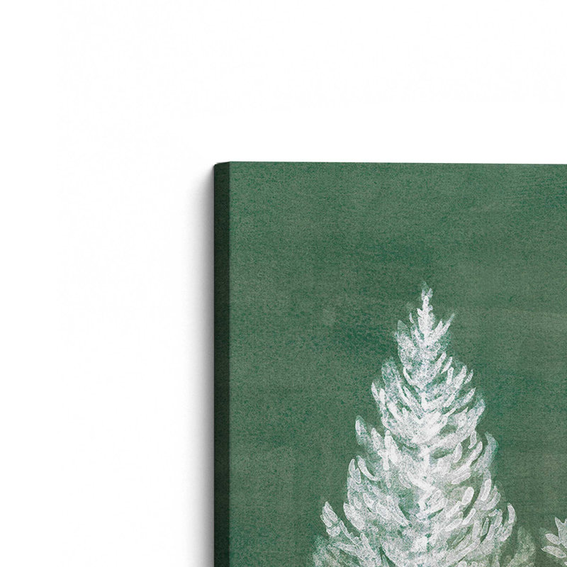 «Vintage Snowy Trees», reproduction sur toile encadrée, Toile tendue, H 32 po x l 32 po x P 1,25 po