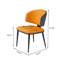 Chaise rembourrée avec pieds en métal-330978622