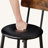 Round bar stool set with shelf, upholstered stool with backrest-881475871-881475864