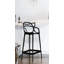 Tabouret de bar moderne en plastique avec dossier incurvé -25835702-48366417