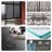 Frameless Shower Door 48X72 Inch, Aluminum Dual Sliding Doors With Soft-Close Buffer Track, Easy Install In 30 Mins, Leak-Proof Design With Extended Metal Threshold