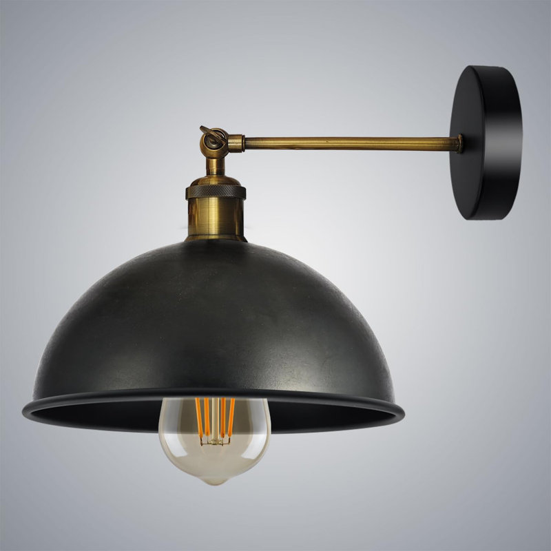 Winland Swing Arm Sconce, Black