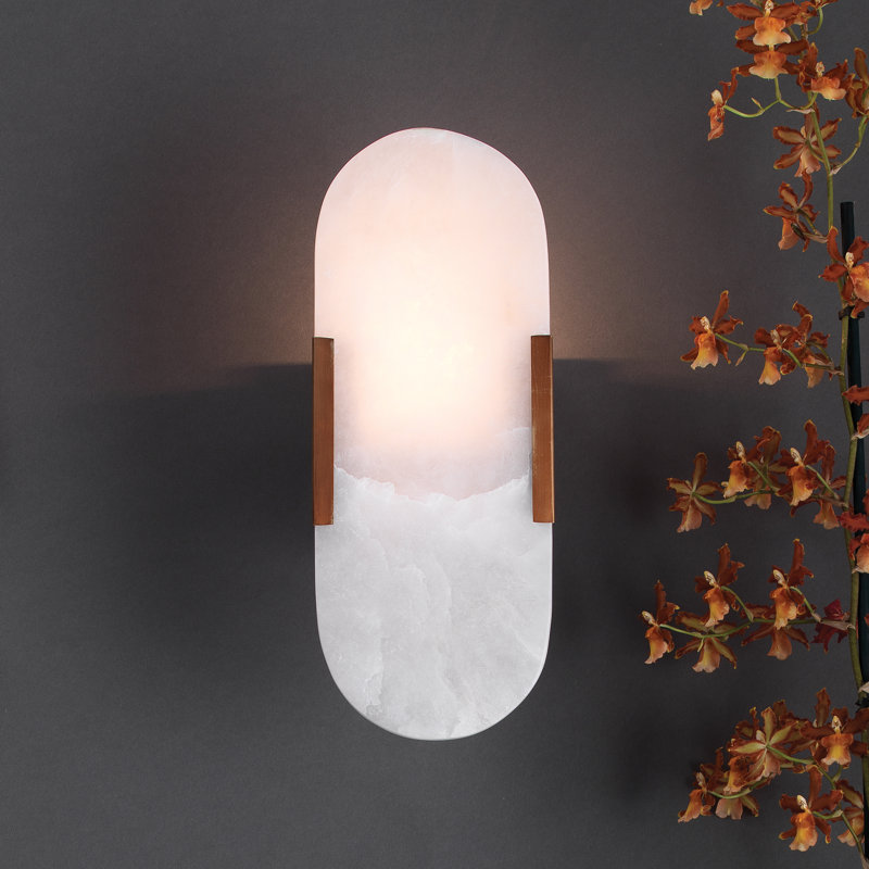 Delphi 1 - Light Flush Mounted Sconce, Antique Brass