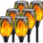 4 Pack Super Larger Size Solar Flame Torch Extra Bright Solar Lights Outdoor Decorative with Flickering Flame-111440179
