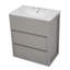Meuble-lavabo de 30 pouces avec lavabo en céramique et tiroirs pleine extension-714446680
