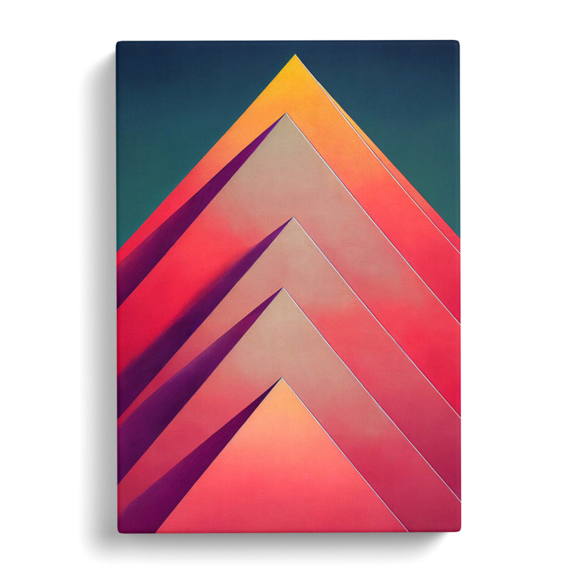 Arianys Pyramids Abstract Vol.2 - Wrapped Canvas, 60cm H x 40cm W