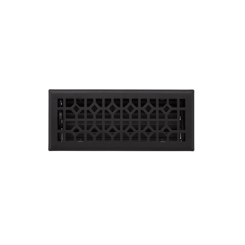 Registre de plancher en acier Appert, Noir, 4 po x 14 po