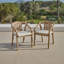 6 - Person Acacia Wood Patio Dining Set with Rectangular Table-633158761