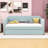 Gabbey Upholstered Daybed with Trundle and Slats-478305771