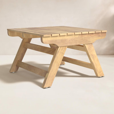 Bullock 19.75 " Acacia Patio Side Table