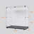Tempered Glass Display Cabinet,Wine Cabinet,Storage Cabinet,File Cabinet,With Bluetooth LED Light Strip,Lockable Swivel Casters,Suitable For Uneven Ground,Can Be Placed Anywhere,Color:Black-1859122667
