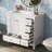 36" White Bathroom Vanity With Ceramic Sink