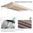 Yaheetech Fabric Beige Cover Retractable Patio Awning-94592229-66002067