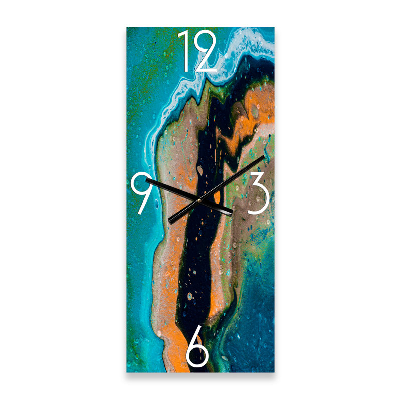 Horloge murale à composition abstraite, Grand