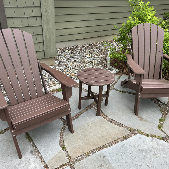 Set of 2 Folding Adirondack Chairs