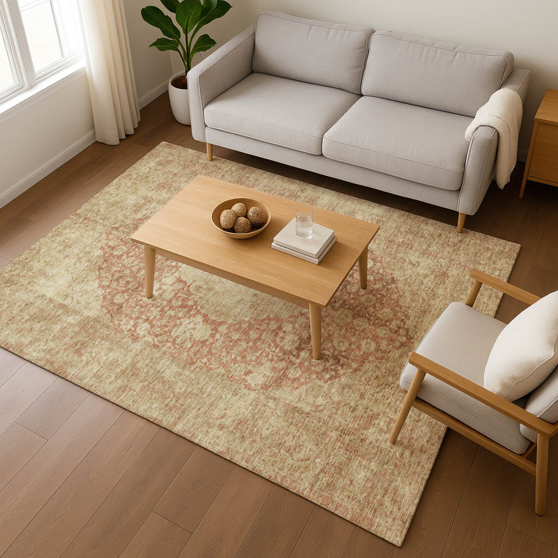 Premium Machine Washable Honig AMF1657 Global Rug, Rectangle 5' x 7'6"