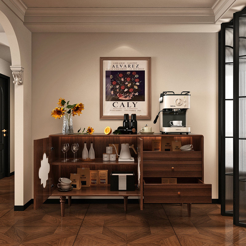 Buffet rétro français, Brun