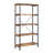 5-Shelf Bookcase In Antique Nutmeg And Black-721206891