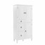 Armoire de rangement avec tablettes réglables et 3 tiroirs pour la salle de bain, le salon, la cuisine et la salle de bain