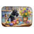 Decorating Easter Kerry Blue Terrier Dish Drying Mat