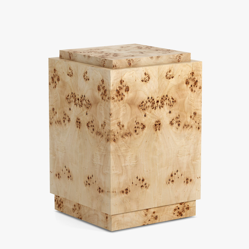 Table d'appoint Wesley Burl, Ronce claire
