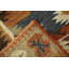 Tapis 100% laine tissé à la main à motif oriental tribal multicolore Southwestern