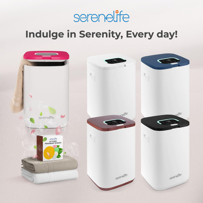 Seau à serviette - chauffe-serviettes d'une capacité de 23 L avec fonction minuterie, peut accueillir jusqu'à deux serviettes surdimensionnées pour la salle de bain 