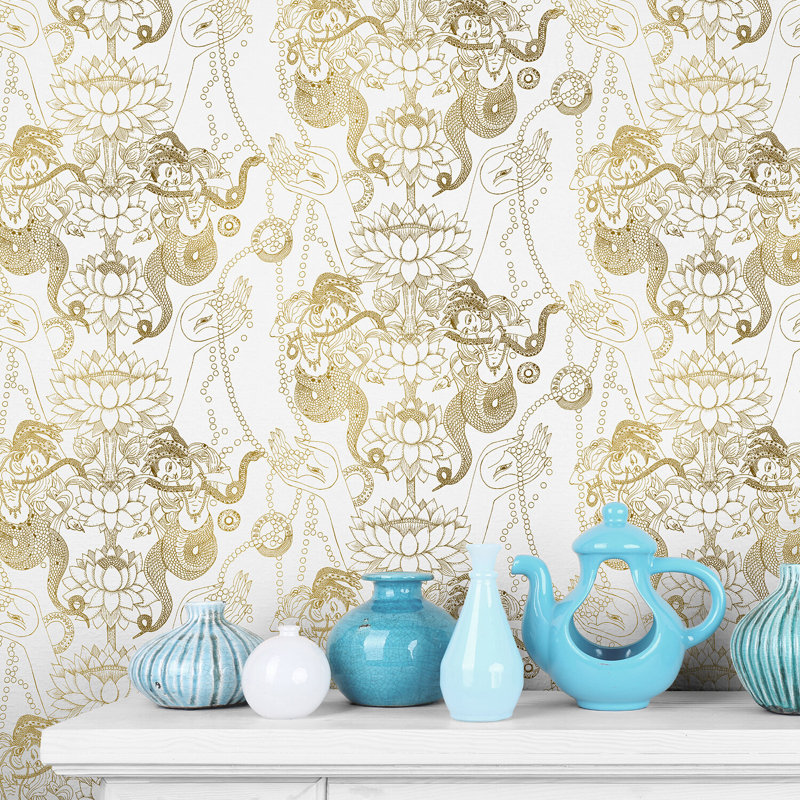 Naga Lotus, Tarnished Brass, Non-Woven