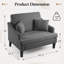  Fauteuil d'appoint surdimensionné 41 "pour salon, chambre à coucher-297329102