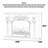 European-style simulated fire electric fireplace decorative insert for home use-1121478226