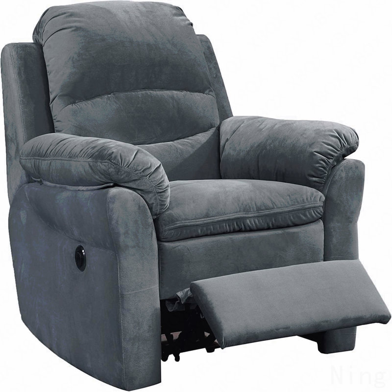 Fauteuil inclinable électrique contemporain en tissu - Collection de meubles de salon, Gris