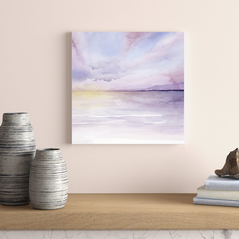 Pale Sunset II by Grace Popp - Wrapped Canvas Painting Print, 51cm H x 51cm W