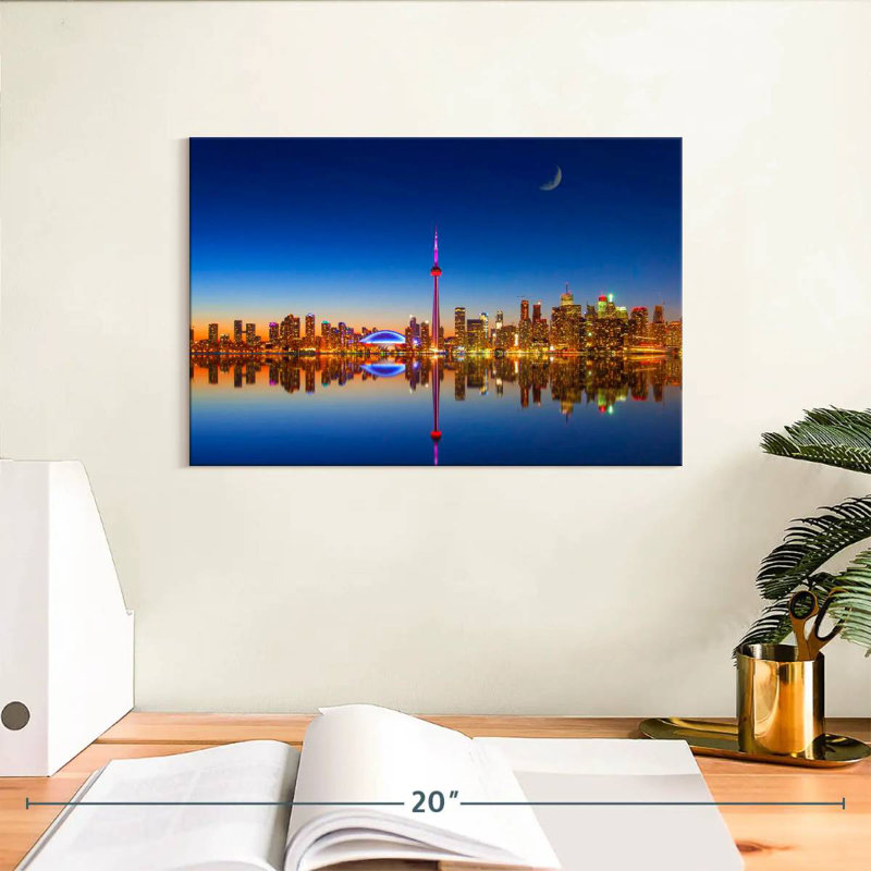 Harpa Toronto City Reflection, 8" H x 12" W