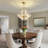 6 - Light 18.7'' Glass Petal Empire Modern Chandelier