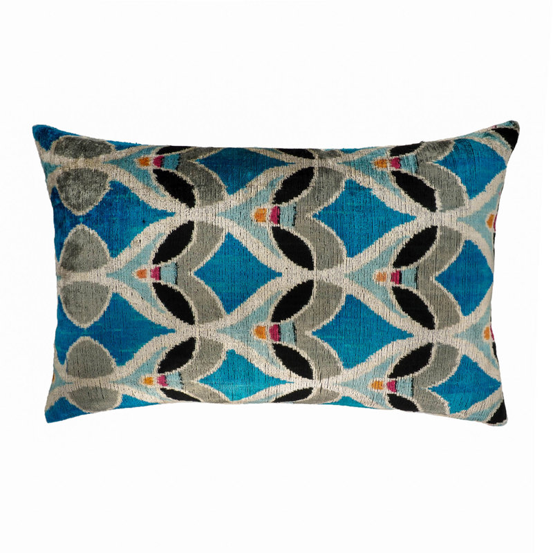  Housse de coussin en soie Ikat