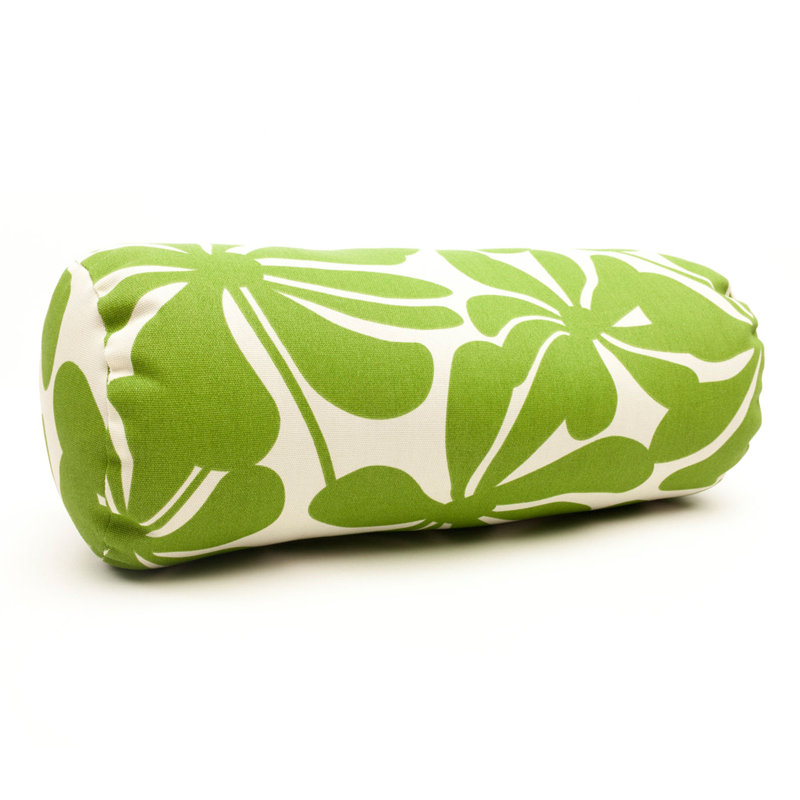 Plantation Outdoor Bolster Throw Pillow, Sage