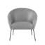 Chaise d'appoint en cuir Catriona avec base matte-1984817781-1984817780