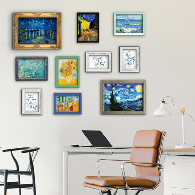 Giallobus - Set 10 Poster Da Parete - Vincent Van Gogh - Raccolta Van Gogh 1 - Carta Patinata - | 2 X A3 42X30cm | 4 X A4 30X21cm | 4 X A5 21X15cm | - Senza CORNICI - Stampe Moderne Soggiorno