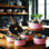 Kitchen Cookware Sets, 6 Piece Cookware Set Frying Pan Milk Pan Soup Pot Saucepan Stainless Steel Kitchen Cooking Pot Set Cooking Set Cooking Pots