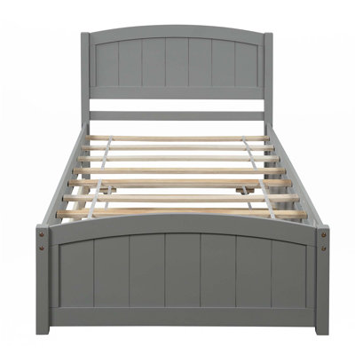 Lit plateforme simple avec lit gigogne
