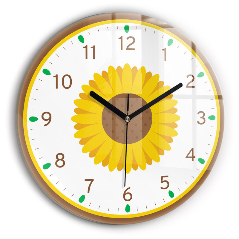 Glass Wall Clock