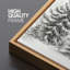 Grande impression sur toile encadrée, impression de paysage de forêt de pins pour l'hiver-119328922-119328924