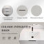Meuble-lavabo mural avec lavabo en céramique et deux tiroirs-128923464-128923463