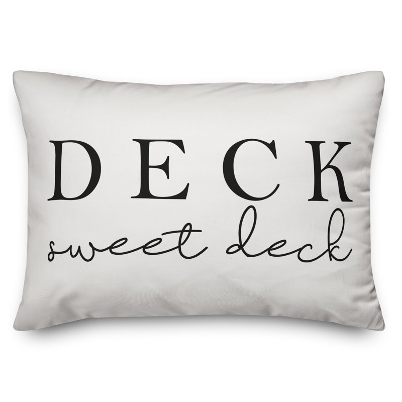  Housse et insert de coussin d'extérieur pour l'extérieur, Blanc cassé / noir