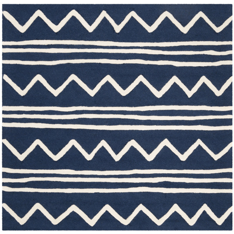 Krystyna Hand Tufted Wool Rug, Square 5'